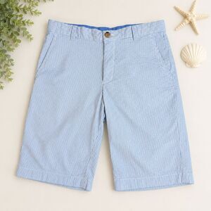 Vineyard Vines Boys 16 Shorts Stretch Seersucker Breaker Bayside Blue Easy Care